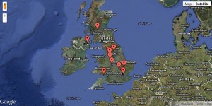 Curriculum Design projects map  (sgvizler)